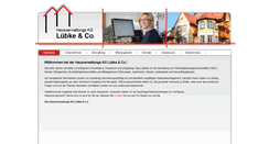 Desktop Screenshot of hausverwaltung-luebke.de